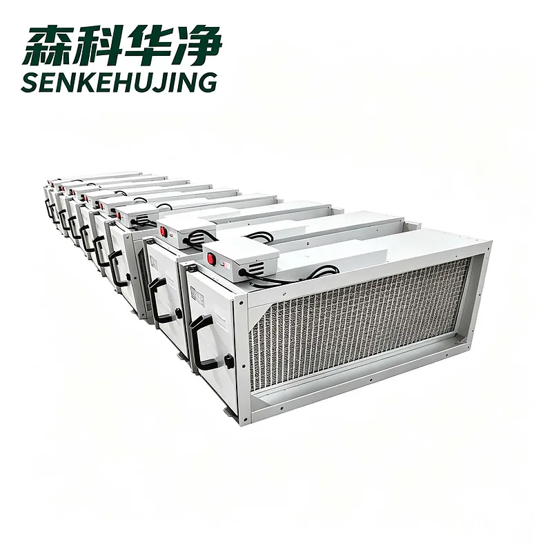 风管式微静电空气净化装置批量交付陈列