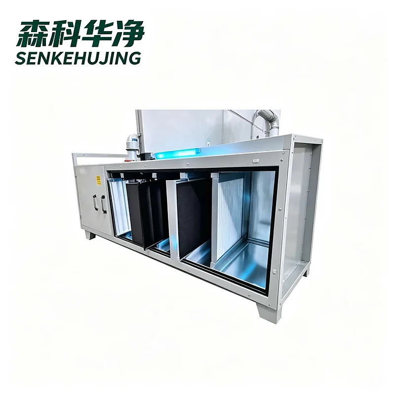 空调箱复合式净化装置机组段多模块拼装全景