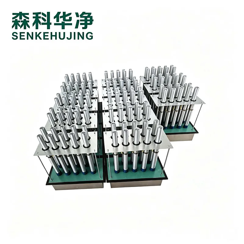 空调箱式高能离子空气净化装置离子管阵列模块拼装实拍